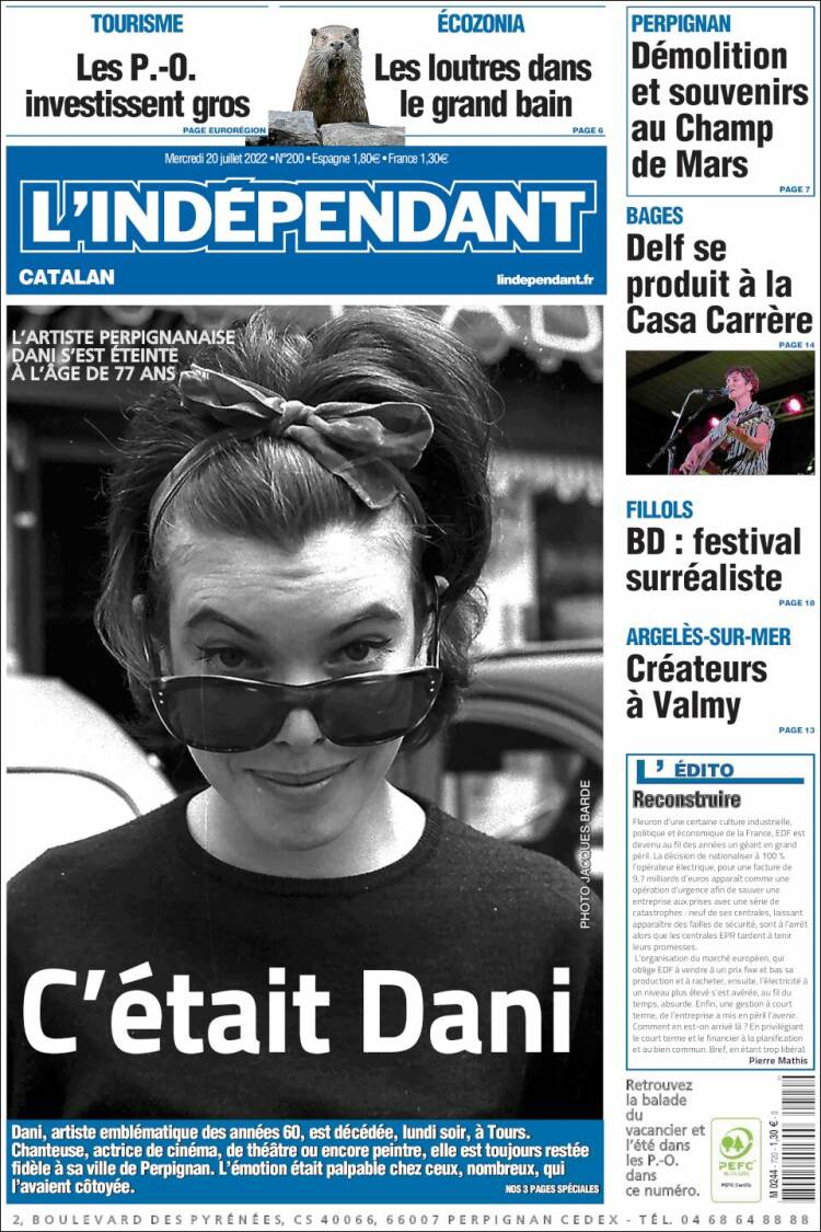 Portada de Le Indépendant (France)