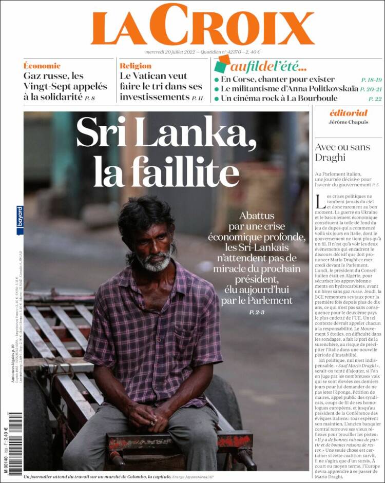 Portada de La Croix (France)