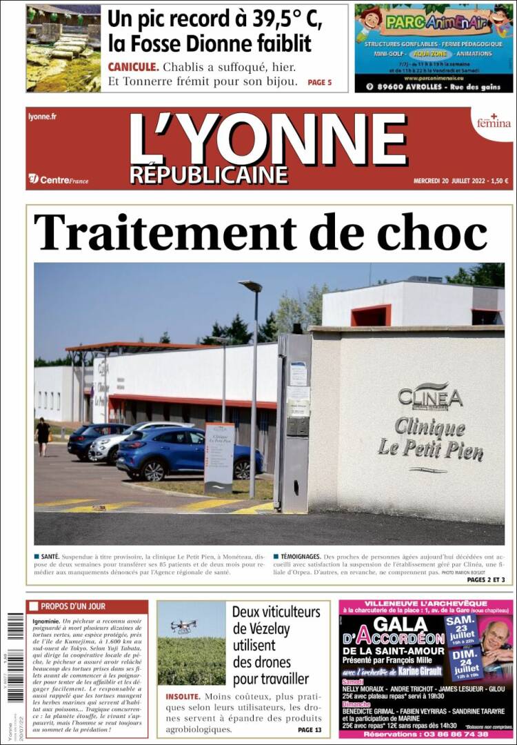 Portada de L'Yonne-Républicaine (France)