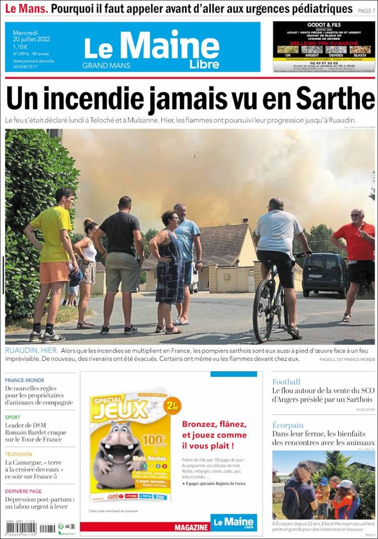 Portada de Le Maine Libre (France)