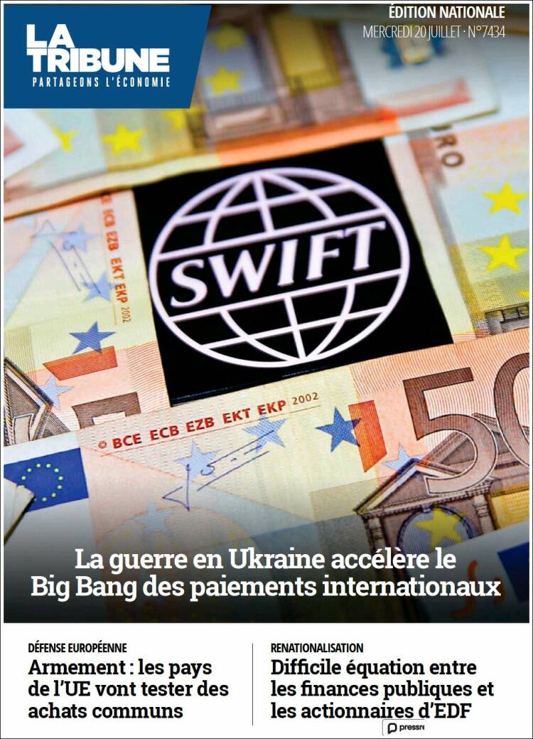 Portada de La Tribune (France)