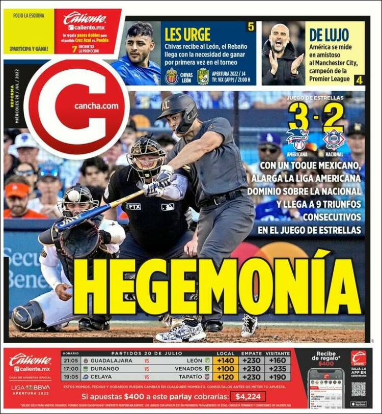 Portada de Cancha (México)