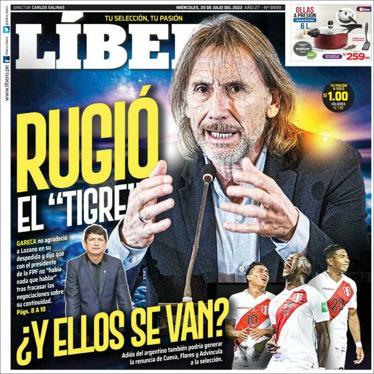 Portada de Líbero (Per&uacute;)