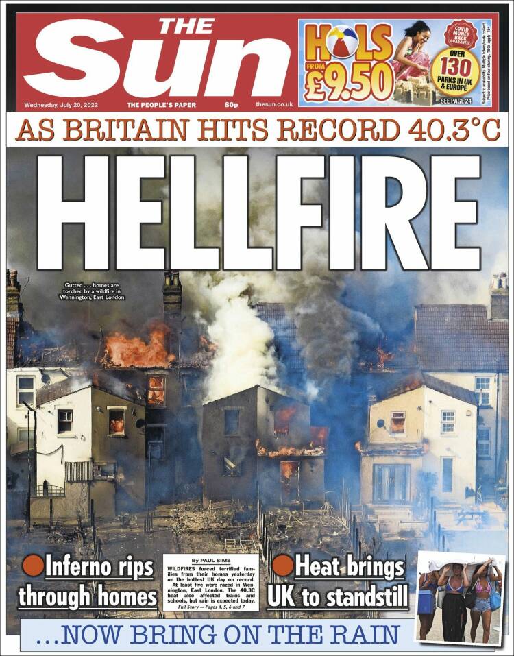 Portada de The Sun (Reino Unido)