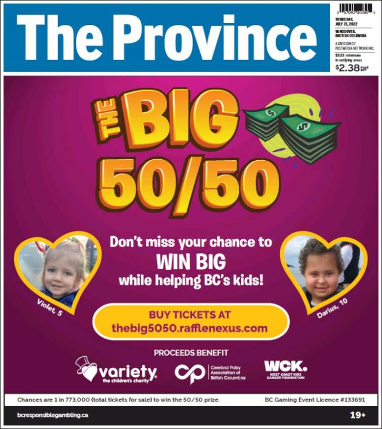 Portada de The Province (Canada)