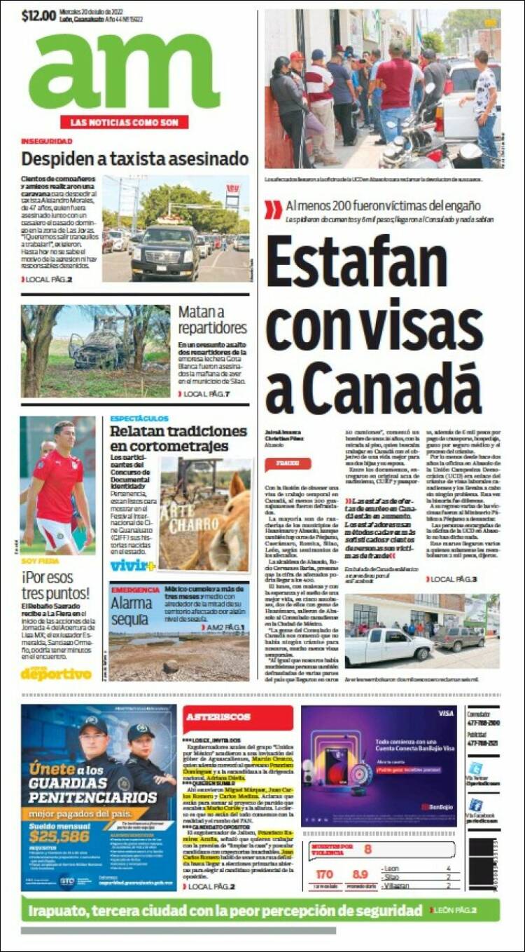Portada de Al Día A.M. (Mexico)