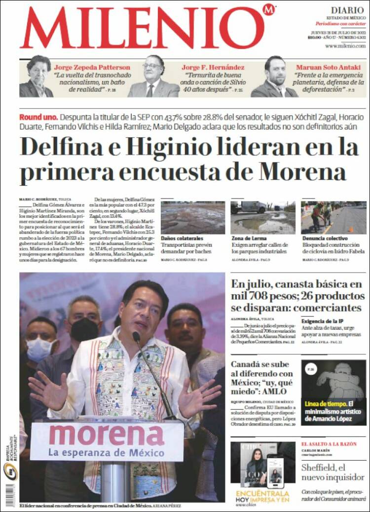 Portada de Milenio - Estado de México (Mexico)