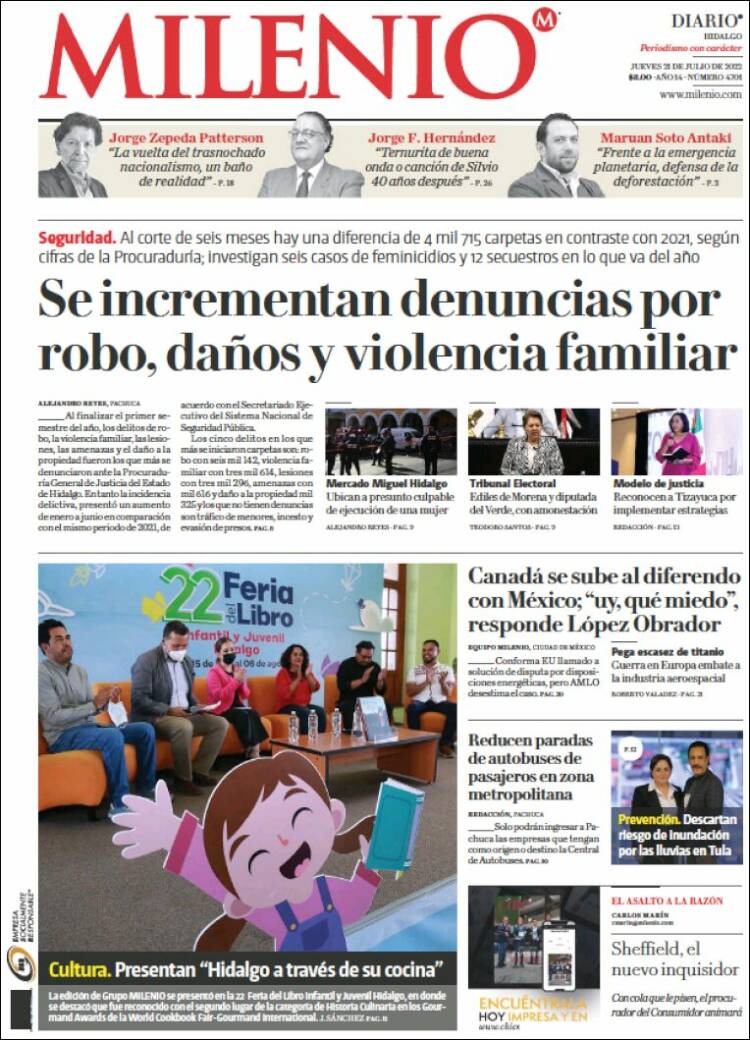 Portada de Milenio de Hidalgo (Mexico)