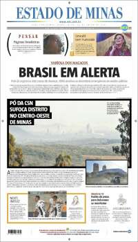 Portada de Jornal Estado de Minas (Brasil)