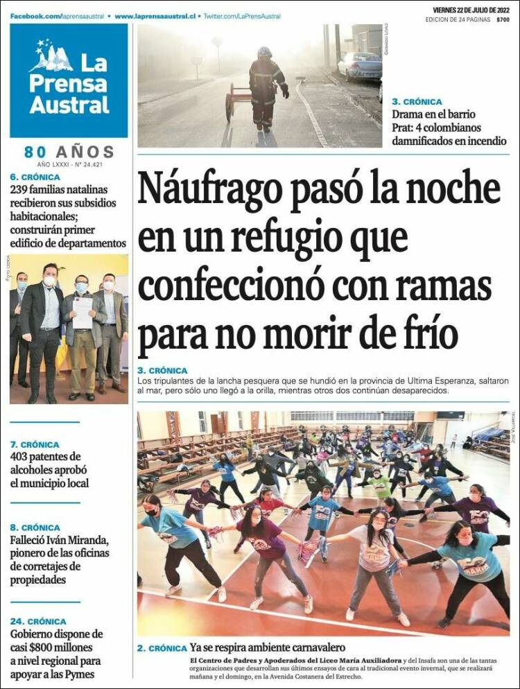 Portada de El Magallanes (Chile)