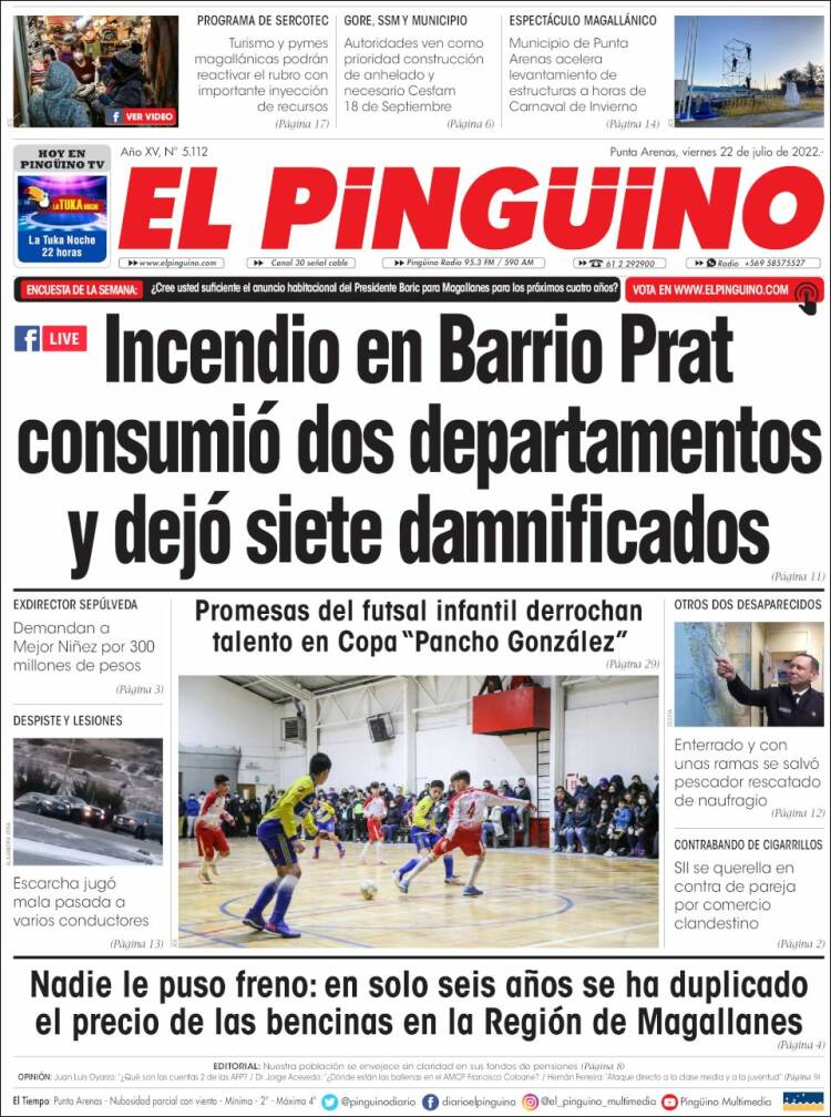Portada de El Pingüino (Chile)