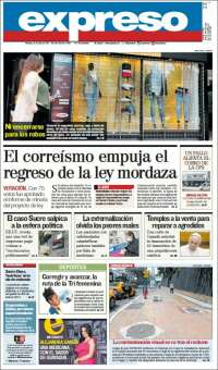 Portada de Expreso (Ecuador)