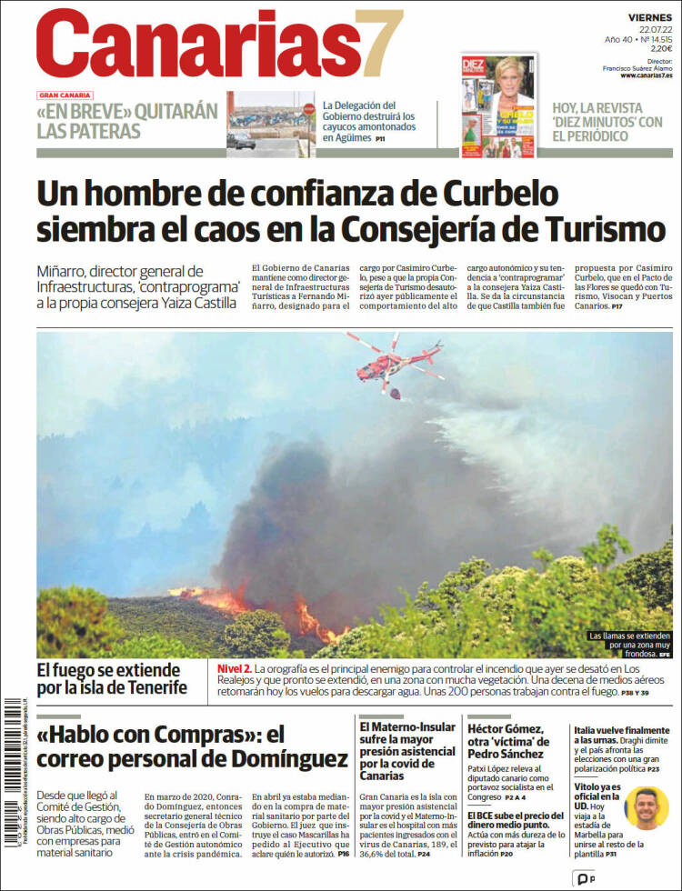 Portada de Canarias 7 (Espa&ntilde;a)