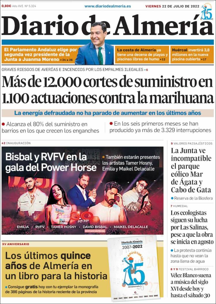 Portada de Diario de Almería (Espa&ntilde;a)