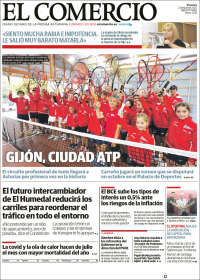 Portada de El Comercio - Gijón (Espa&ntilde;a)
