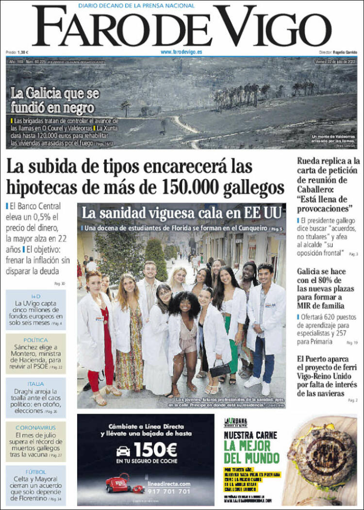 Portada de Faro de Vigo (Espa&ntilde;a)