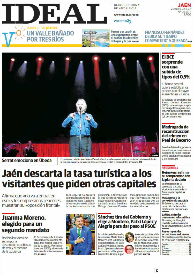 Portada de El Ideal de Jaén (Espa&ntilde;a)