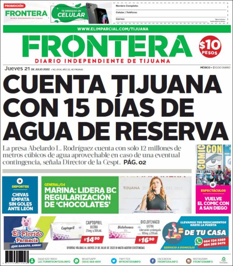 Portada de Frontera (Mexico)