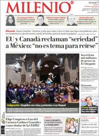 Portada de Milenio - Jalisco (Mexico)