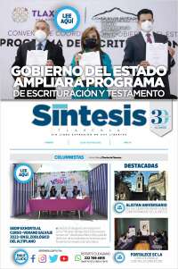 Portada de Síntesis de Tlaxcala (Mexico)