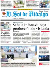 Portada de El Sol de Hidalgo (Mexico)