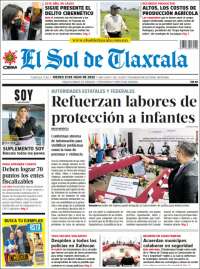 Portada de El Sol de Tlaxcala (Mexico)