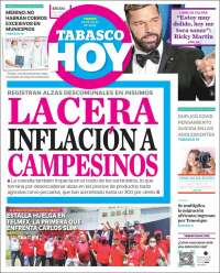 Portada de Tabasco Hoy (Mexico)