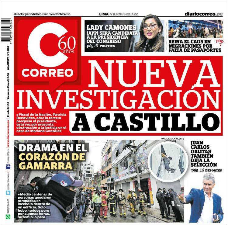 Portada de Diario Correo (Per&uacute;)