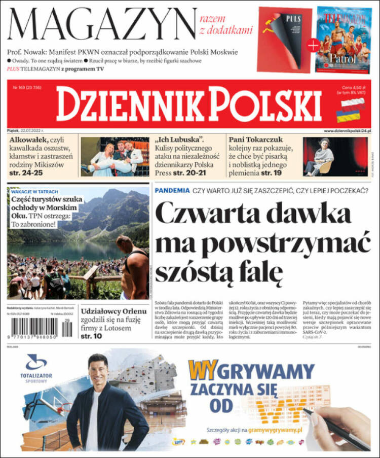 Portada de Dziennik (Polonia)