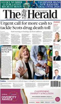 Portada de The Herald (Reino Unido)
