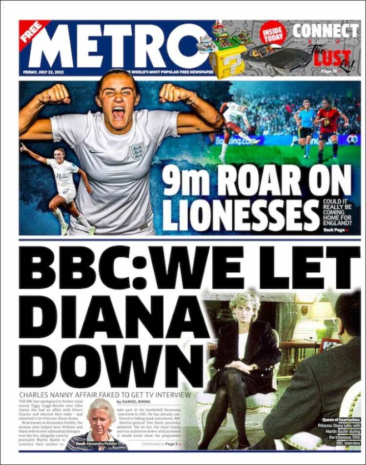 Portada de Metro (Reino Unido)