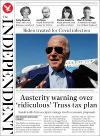 Portada de The Independent (Reino Unido)