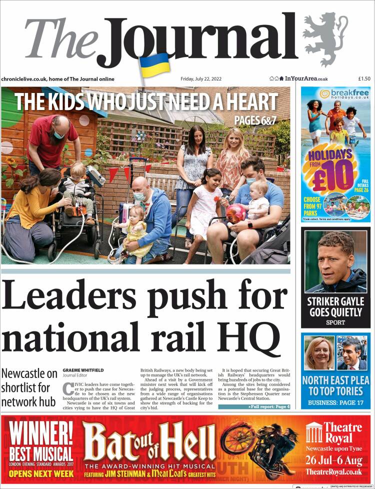 Portada de The Journal (Reino Unido)