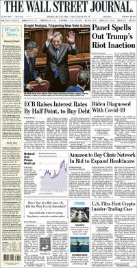 Portada de Wall Street Journal (USA)