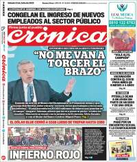 Portada de Crónica (Argentina)