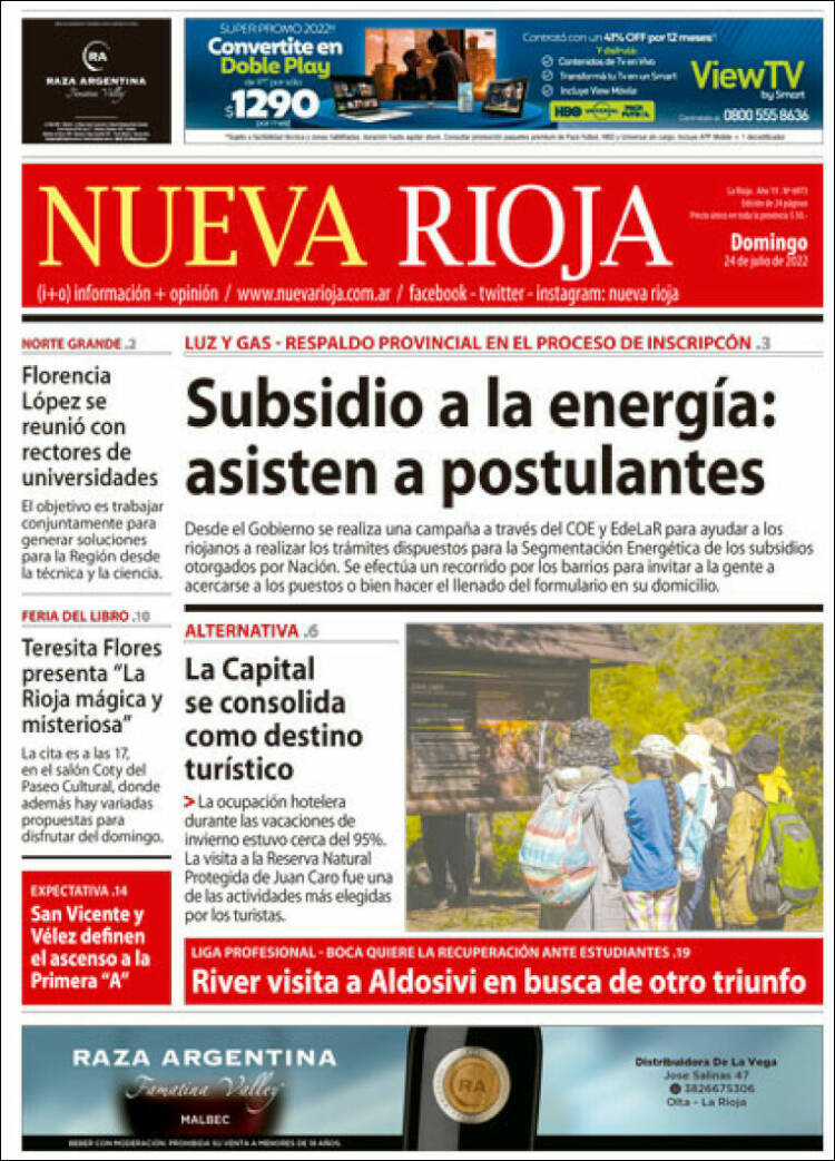 Portada de Nueva Rioja (Argentina)