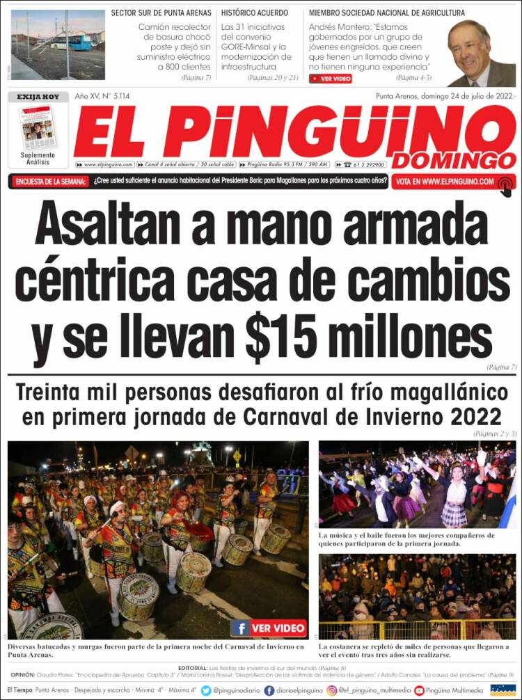 Portada de El Pingüino (Chile)