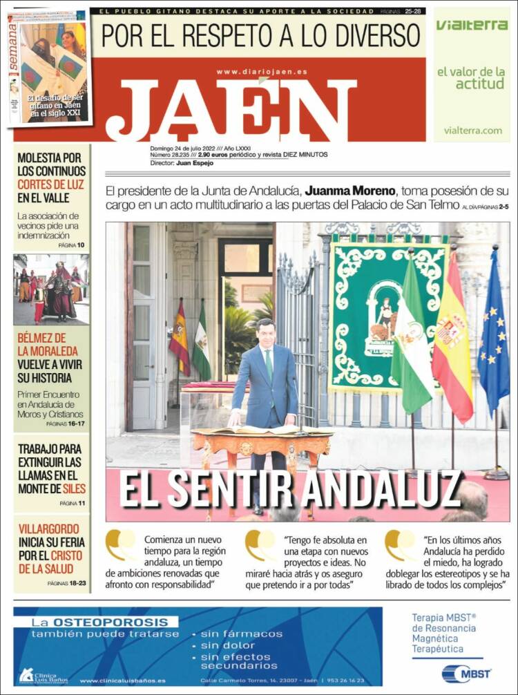 Portada de Diario Jaén (España)