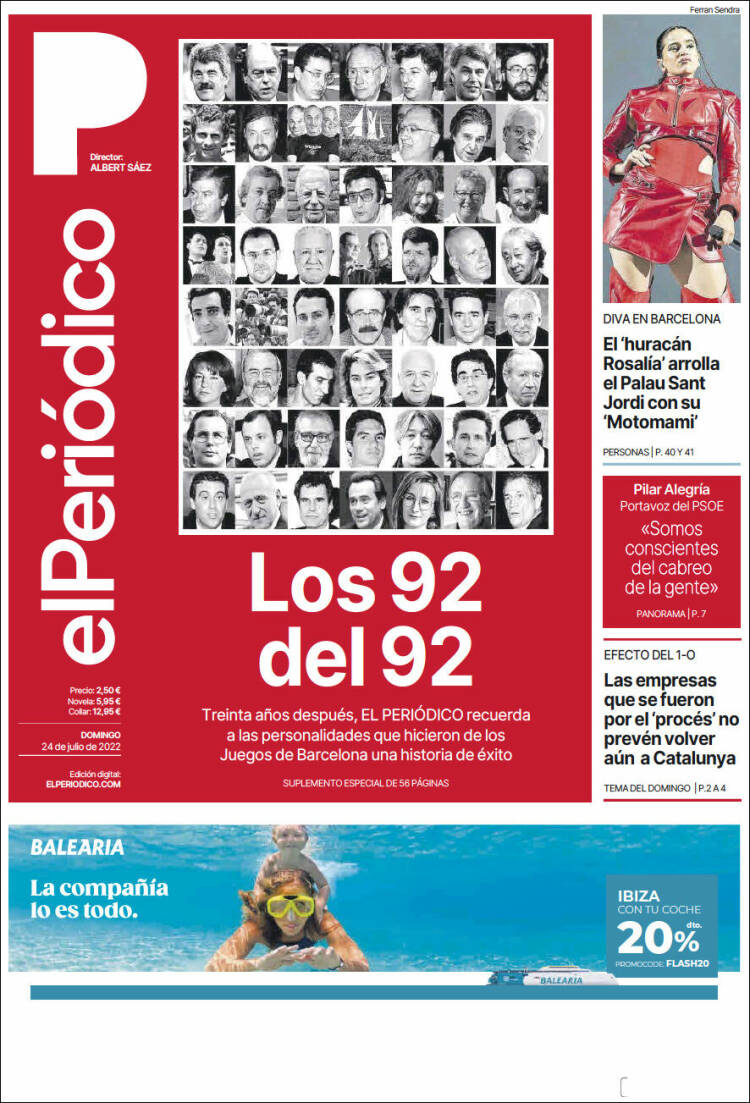 Portada de El Periódico (España)