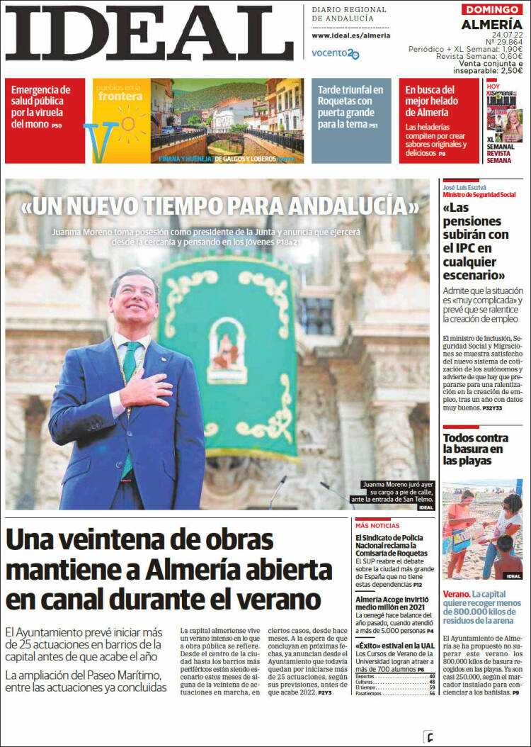 Portada de Ideal Almeria (España)
