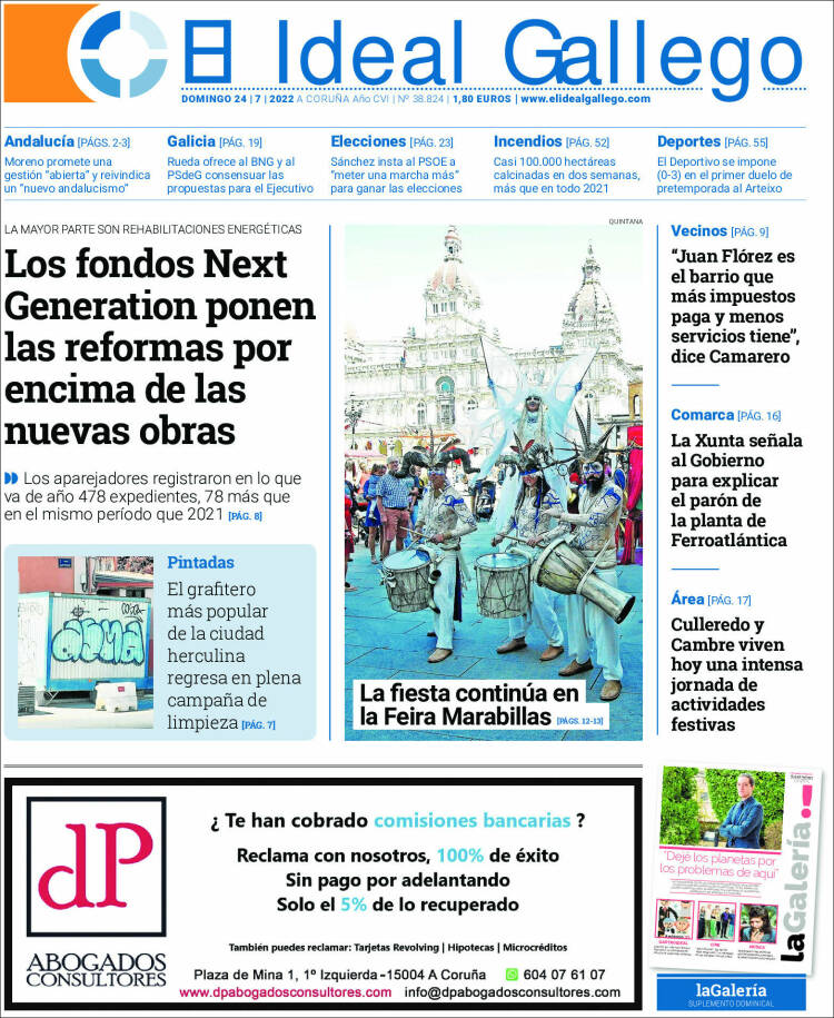 Portada de El Ideal Gallego (España)