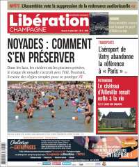Portada de Libération Champagne (Francia)
