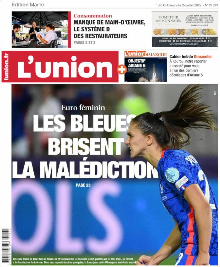 Portada de L'Union (Francia)