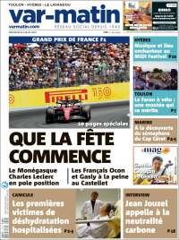 Portada de Var-Matin (Francia)