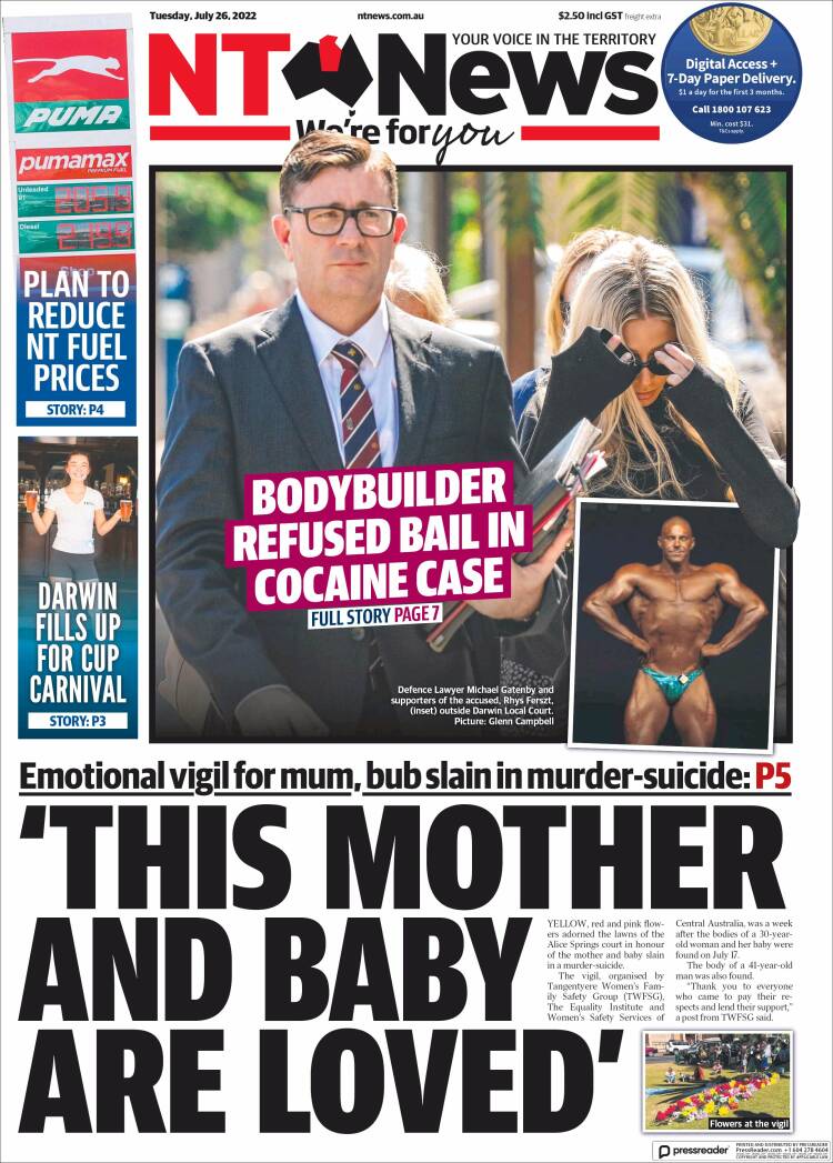 Portada de Northern Territory News (Australia)