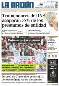 Portada de La Nación - Costa Rica (Costa Rica)