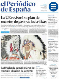 Portada de El Periódico de España (España)