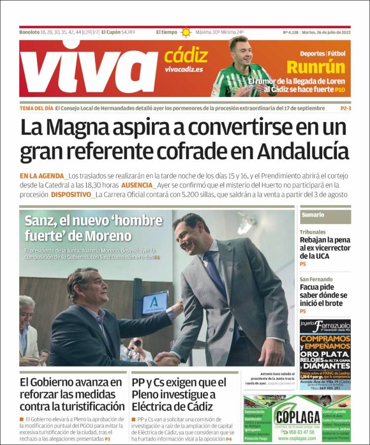 Portada de Información - Cadiz (España)