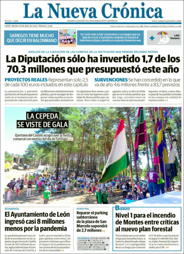 Portada de La Nueva Crónica (España)