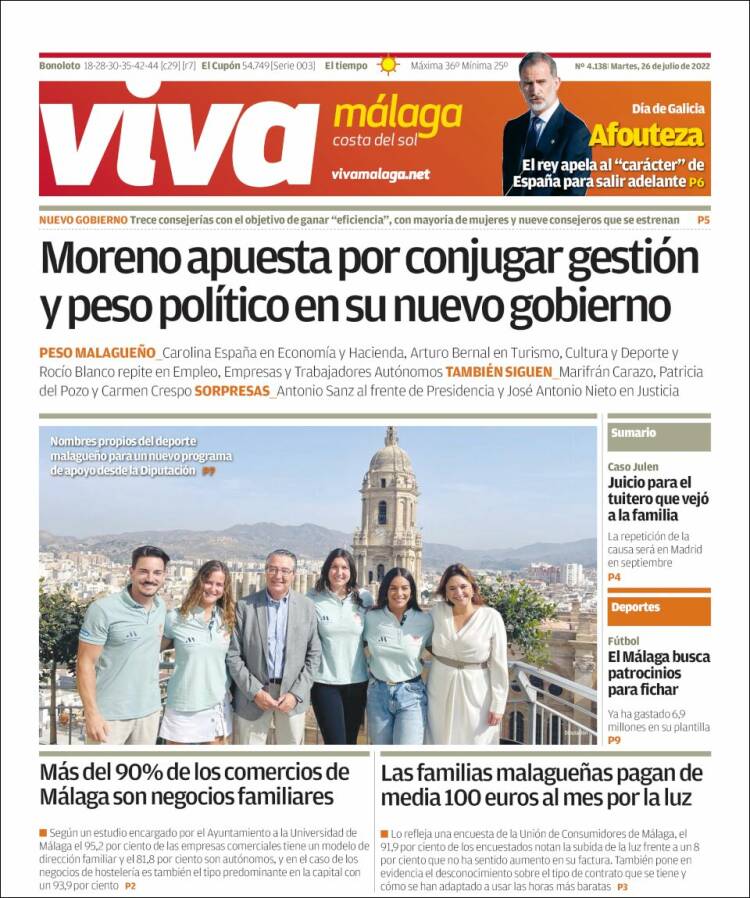 Portada de Viva Málaga (España)